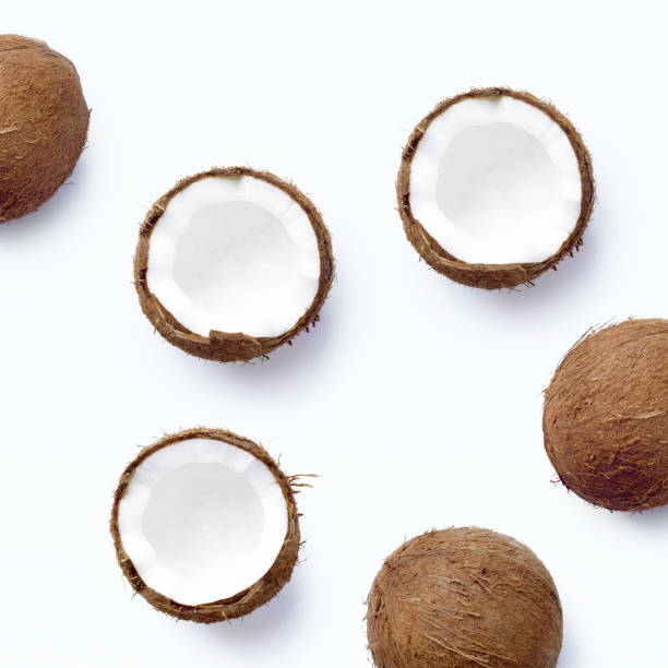istock Coconut food concept on a white background 1158618428