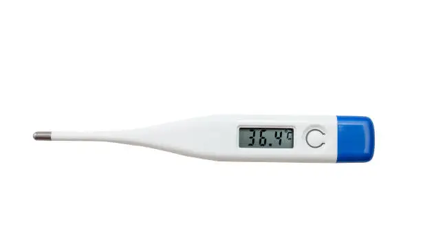 Photo of Electronic modern thermometer isolated