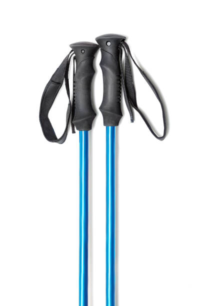 istock blue trekking or ski poles isolated with shadow 1158619851