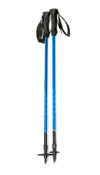 istock blue trekking or ski poles isolated with shadow 1158619853