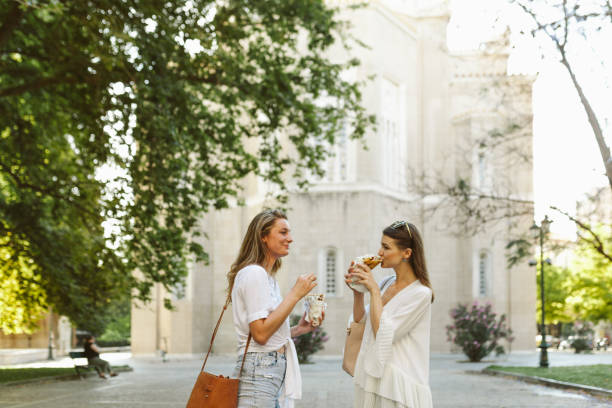 istock Eating souvlaki in Plaka, Athens 1158621878