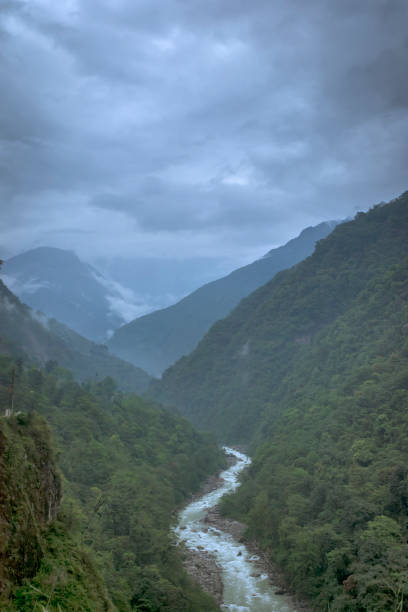 istock River flowing through mountains, Sikkim, India 1158621991