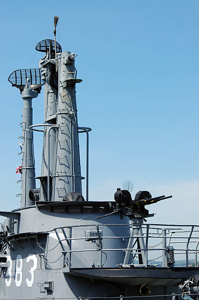 топ структуру, корабль pampanito подводная лодка - submarine navy usa military стоковые фото и изображения
