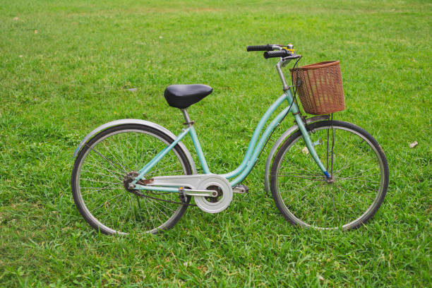 istock Beautiful vintage bicycle in park 1158625446