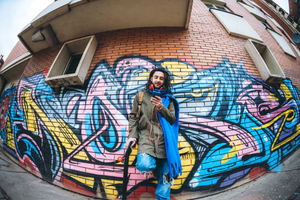 istock Young man with dreadlocks enjoys music 1158626784