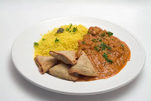 A plate of indian curry