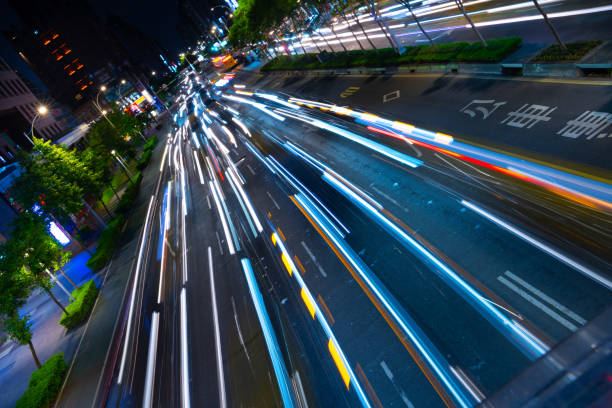 istock Traffic in Taipei, just after sunset 1158629468