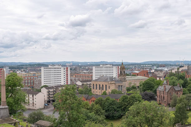 istock Looking down from the Necropolis to Glasgow city old and new. 1158629664