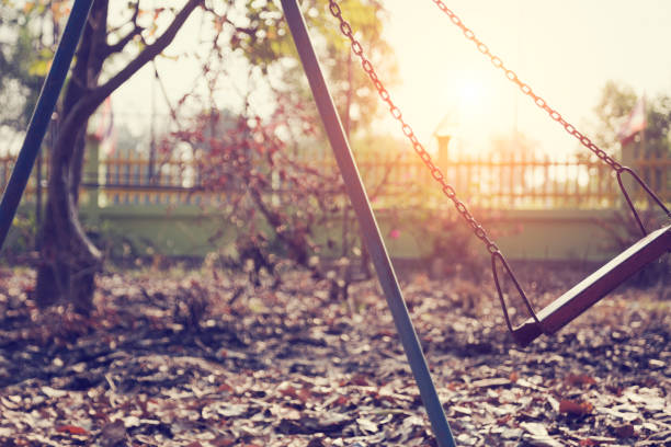 istock Children swing,playground in the park 1158629973