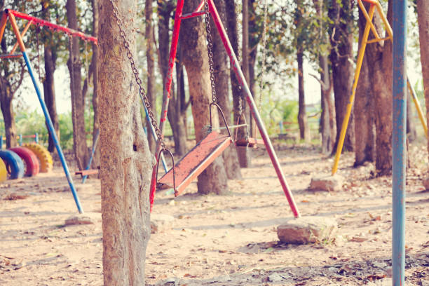 istock Children swing,playground in the park 1158629997