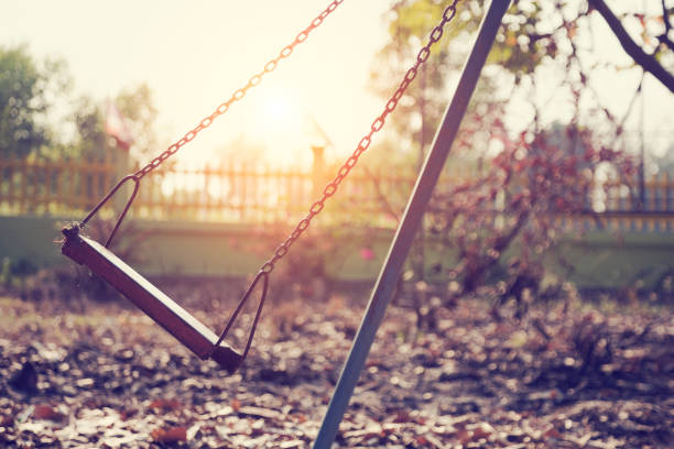 istock Children swing,playground in the park 1158630762