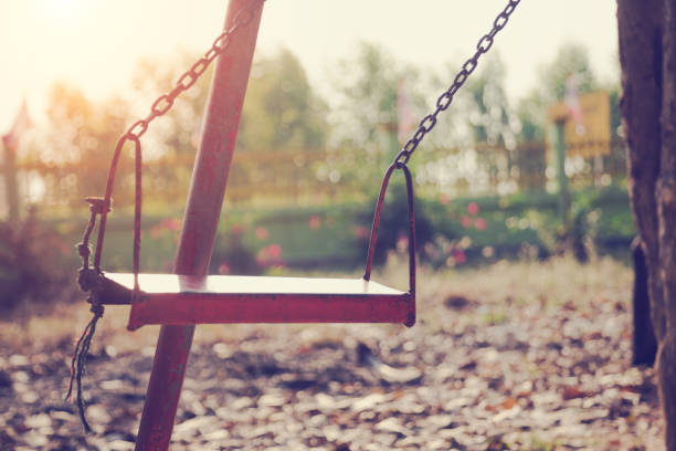 istock Children swing,playground in the park 1158631041