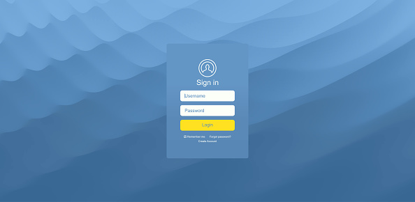 Login User Interface Modern Screen Design For Mobile App And Web Design ...