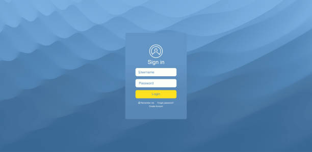 Login user interface. Modern screen design for mobile app and web design. Website element. Vector illustration. Login user interface. Modern screen design for mobile app and web design. Website element. Vector illustration. splash screen stock illustrations