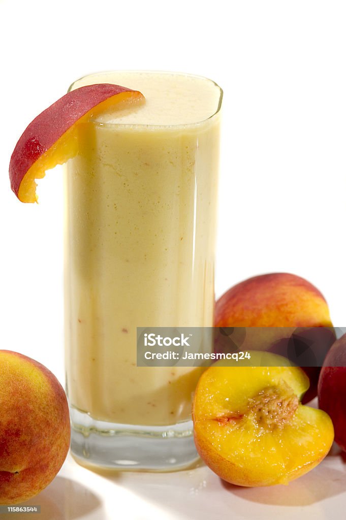 Smoothie de pêssego - Foto de stock de Alimentação Saudável royalty-free