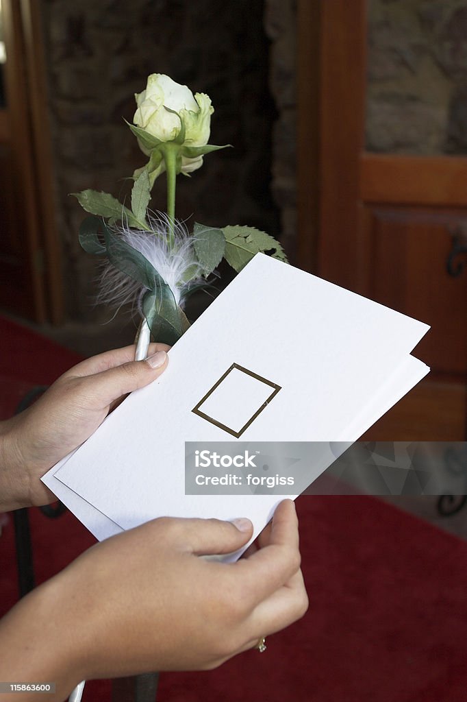 Hochzeitseinladungen - Lizenzfrei Halten Stock-Foto