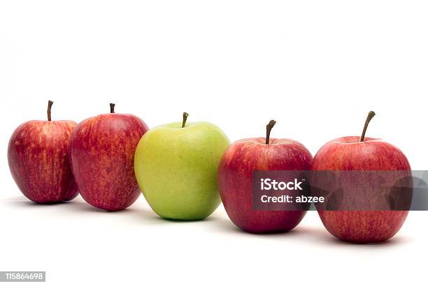 Odd One Out Stock Photo - Download Image Now - Apple - Fruit, Arrangement, Color Image