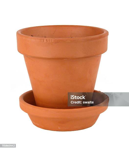 Pentola Di Terracotta 1 - Fotografie stock e altre immagini di Acqua - Acqua, Aiuola, Ambientazione interna