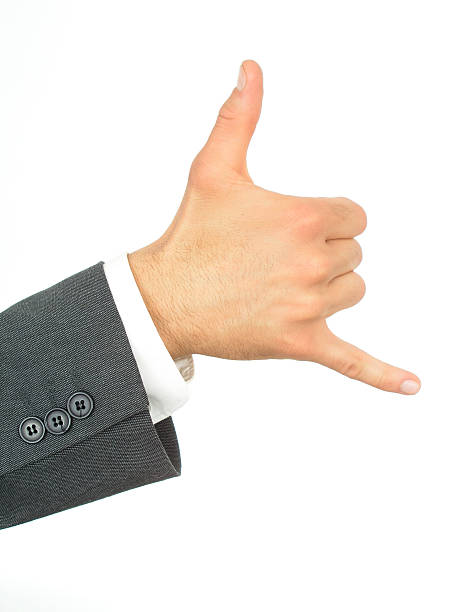 istock Businessman's Hand With “Call Me” Gesture 115865585