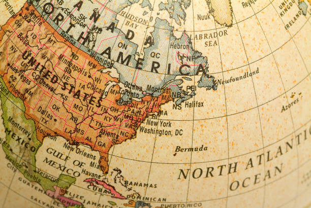 istock Mini Globe North East America 115865618