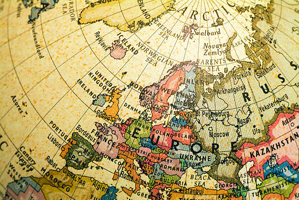 sun bleached world map featuring the Middle East