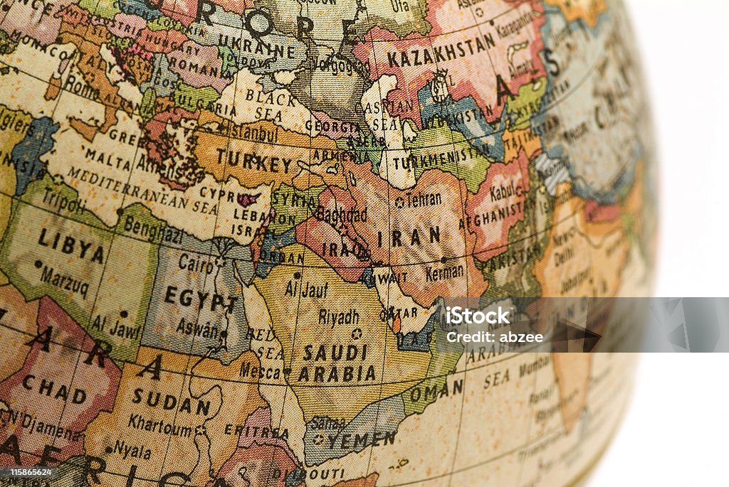 Mini glob na Bliskim Wschodzie - Zbiór zdjęć royalty-free (Bliski Wschód)