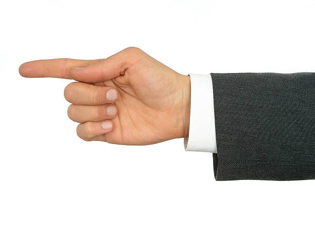 istock Businessman's Hand Pointing Finger 115865705