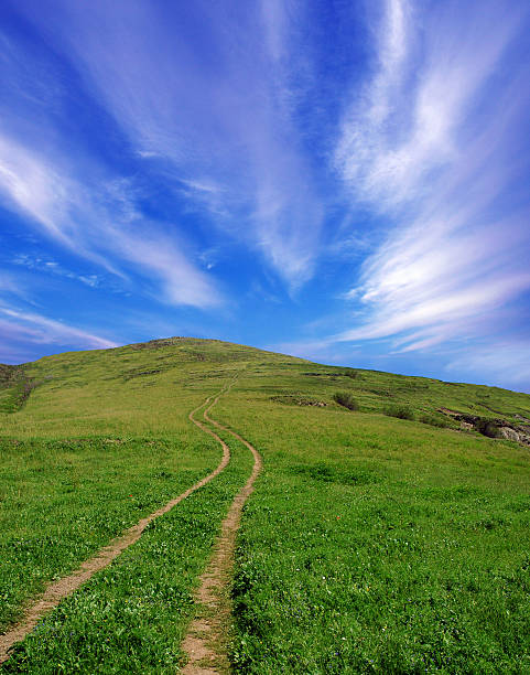 road for the sky stock photo