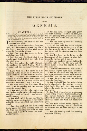 Bible texts from an old British Victorian printing of the traditional King James Bible.