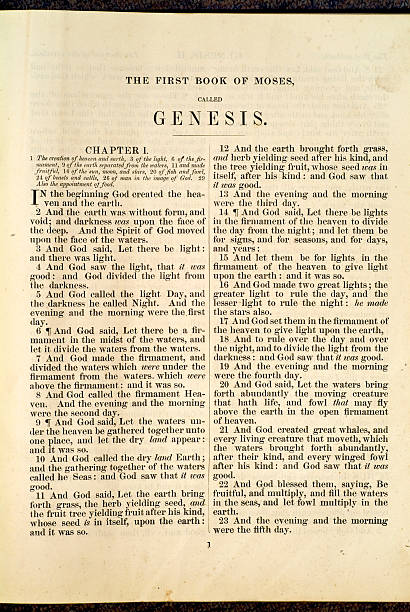 O Livro das Genesis 01 - fotografia de stock