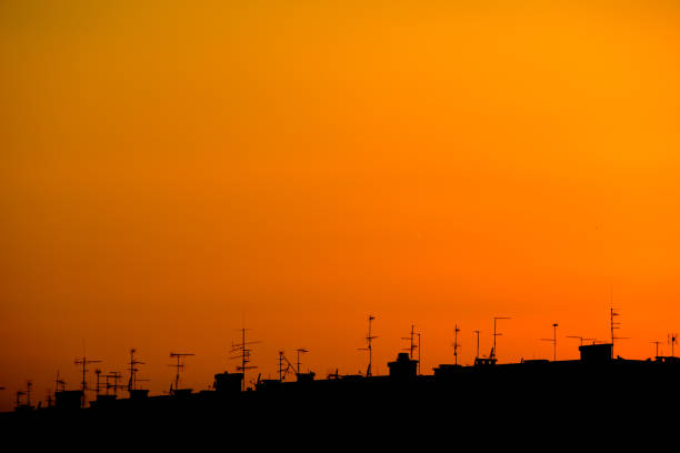 antenas - romantic sky audio - fotografias e filmes do acervo