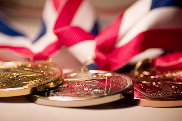 medallones de - acontecimiento deportivo internacional fotografías e imágenes de stock