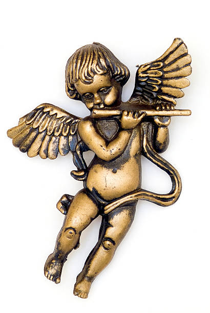 istock Christmas tree decoration, bronze cherub 115867025