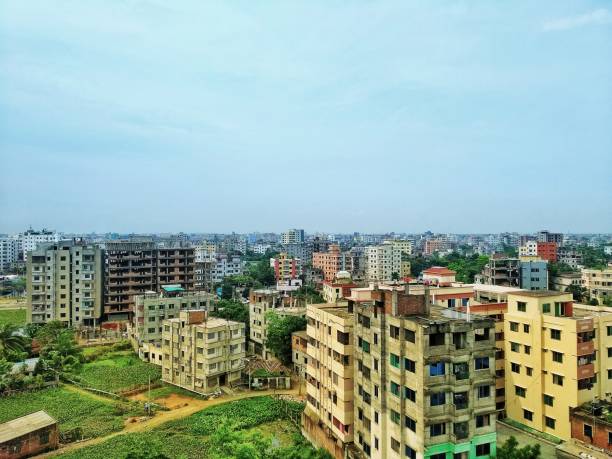 City, residential area