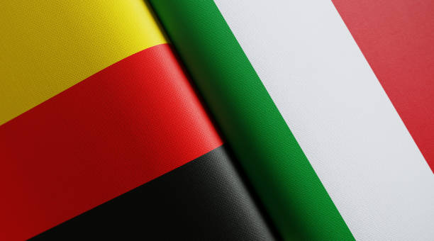 istock German And Italian Flag Pair 1158675195
