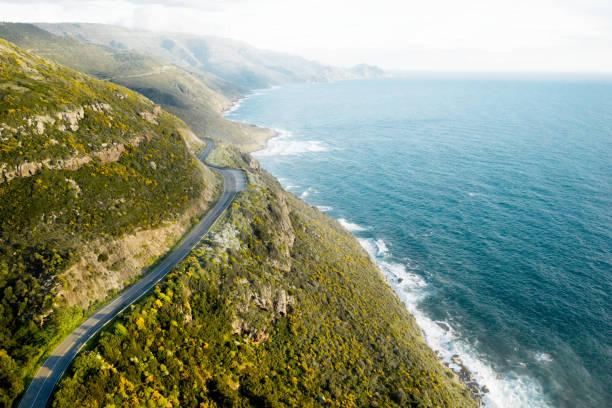 Beautiful coastal road with idyllic scenery