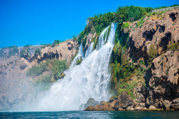 istock Waterfall at the sea in Antalya 1158681735
