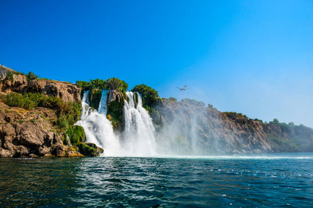 istock Waterfall at the sea in Antalya 1158681781