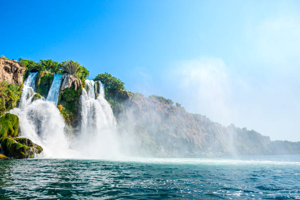 istock Waterfall at the sea in Antalya 1158681817