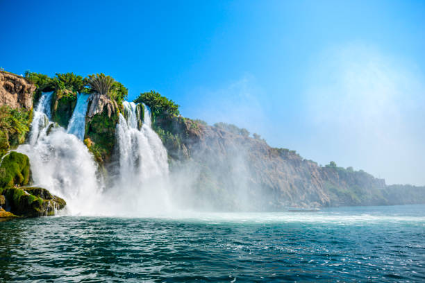 istock Waterfall at the sea in Antalya 1158682071
