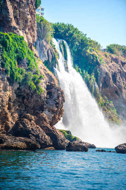 istock Waterfall at the sea in Antalya 1158682289
