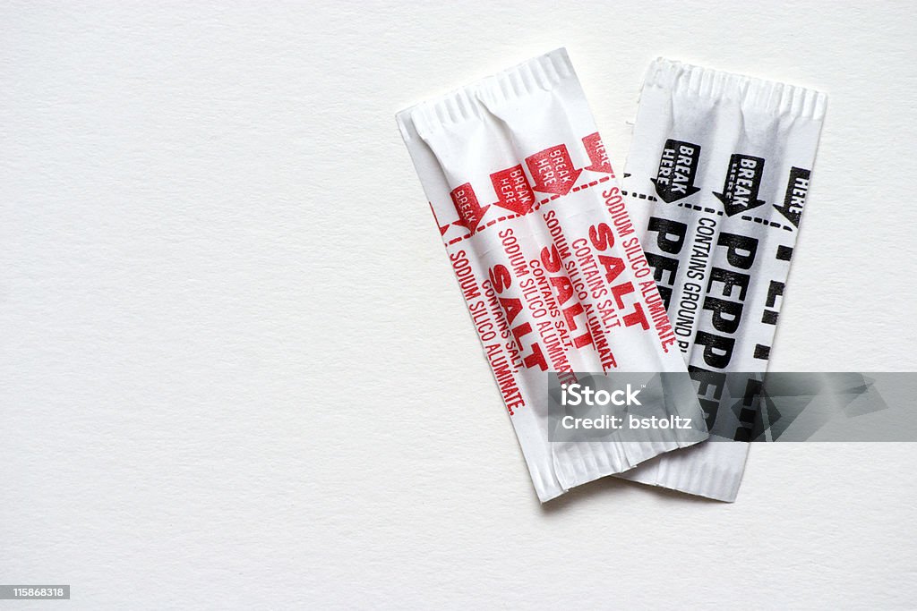 Sel et poivre - Photo de Sachet libre de droits