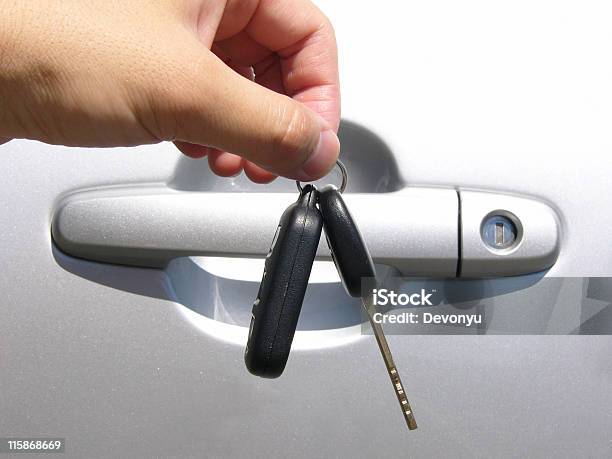 Hand And Car Key Stock Photo - Download Image Now - Beginnings, Black Color, Business