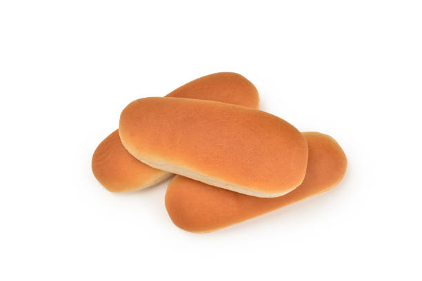 istock Hot dog bread isolated on white background. 1158686961