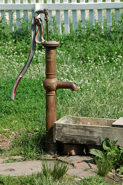 istock hand pump for a water well 115868769