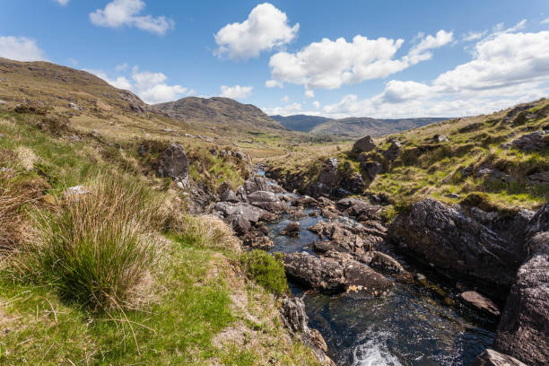 Healy Pass in the Beara peninsula in County Cork, Ireland stock photo