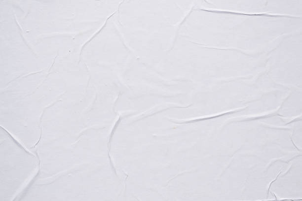 White creased poster texture. Abstract background.