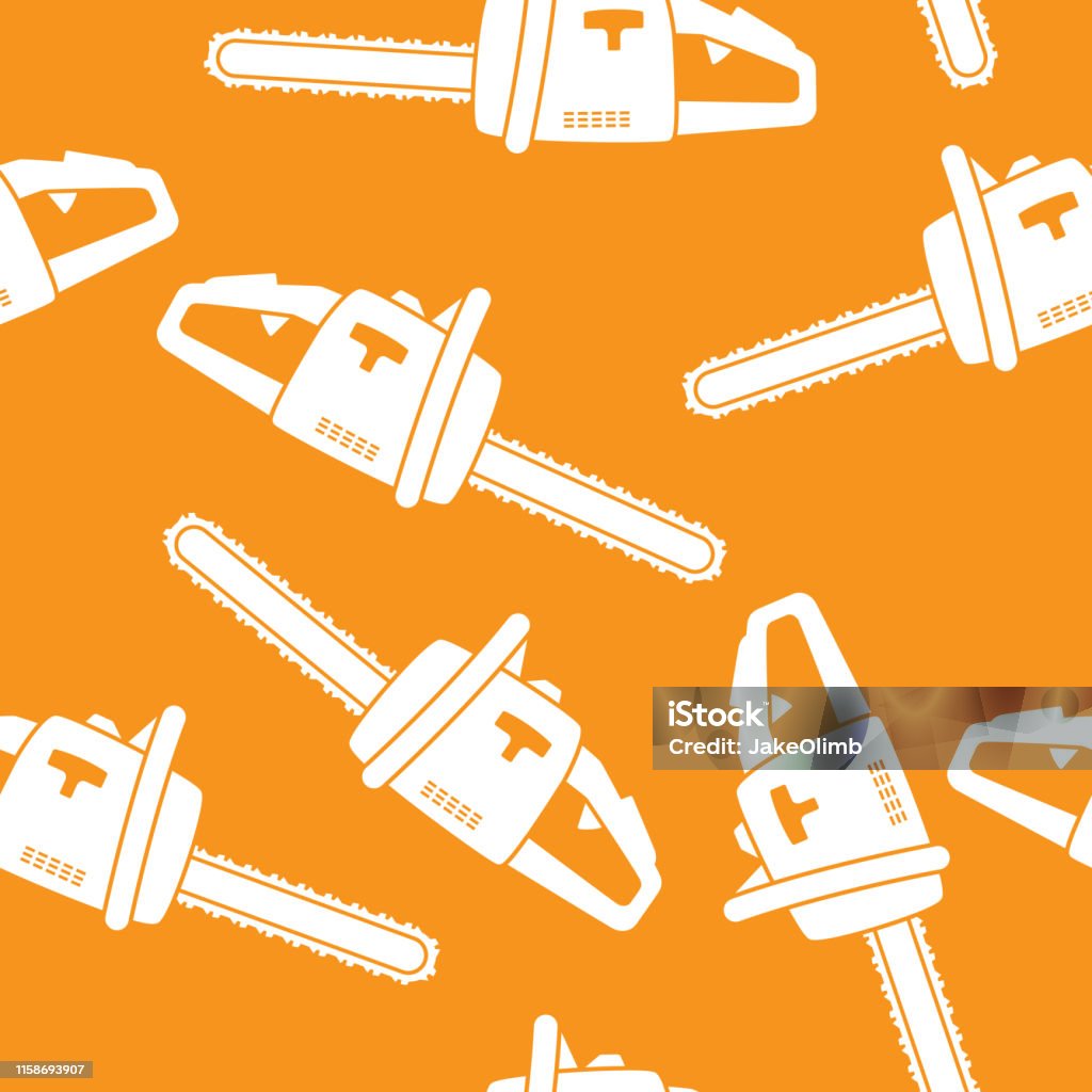 Chainsaw Loop Pattern Chainsaw Pattern Stock Illustration - Download Image Now - Art ...
