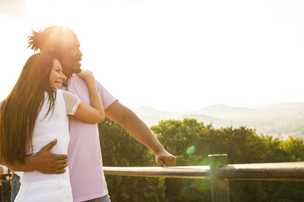 istock Couple enjoying the view on Budapest 1158693968