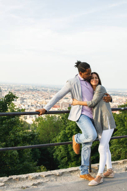 istock Affectionate couple enjoying their vacations 1158694238